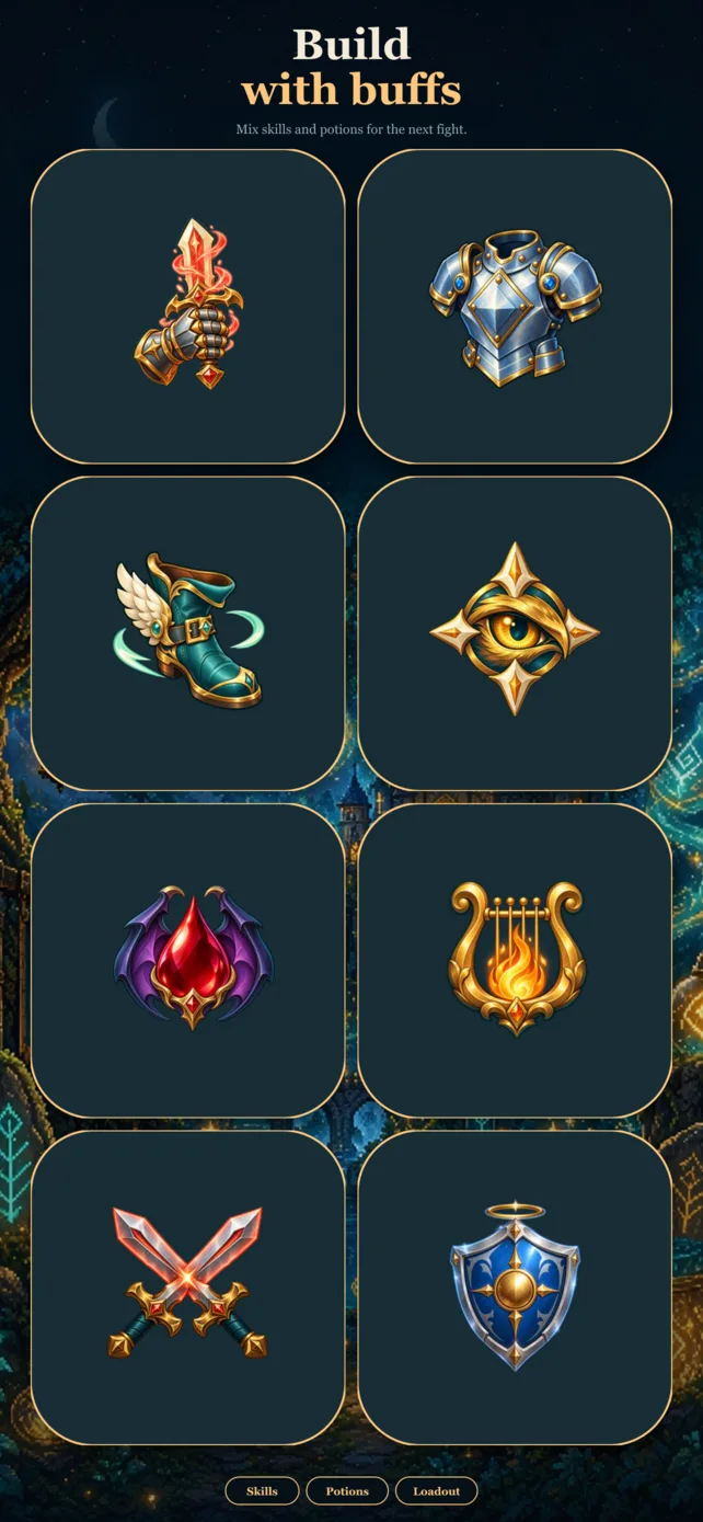 Mix skills and potions for the next fight.